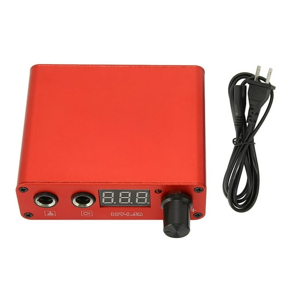 EIGTHTAIL Digital Tattoo Power Supply Anti Fatigue Mode Function Red Small USB Tattoo Machine Power Supply 100?230V