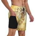 thumbnail image 2 of Balery Bunch of Grapes Bañador para hombre, shorts de playa de secado rápido con entrepierna y forro de compresión-XX-Large, 2 of 6