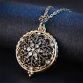 thumbnail image 4 of Bijoux en Liquidation Loupe Pendentif Collier Loupe Verre Roseau Décoratif Collier Or, 4 of 4