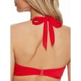 thumbnail image 2 of Women's Pour Moi 20910 Samoa Boost Padded Halter Underwire Swim Top (Red 38C), 2 of 2