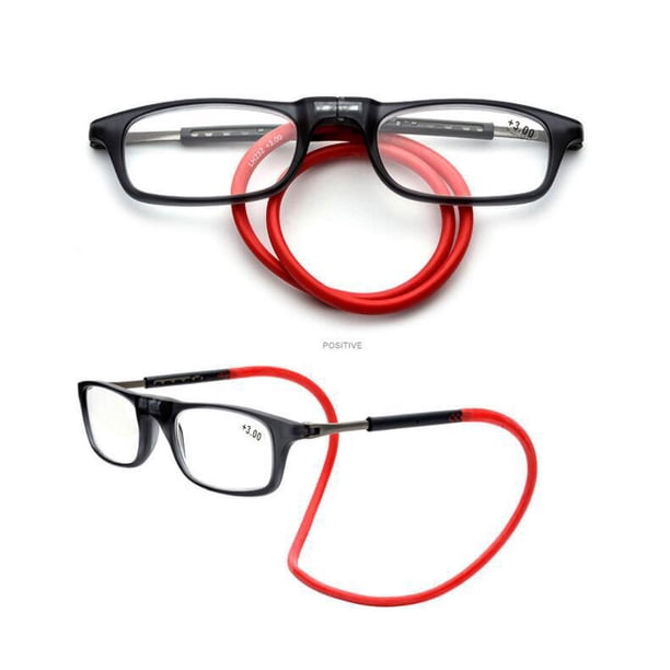 Gafas de lectura magnéticas, lectores de computadora, largo original, aumento de 1.25X+1.5x)
