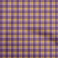 thumbnail image 1 of oneOone Cotton Silk Purple Fabric Check Sewing Material Print Fabric By The Yard 42 Inch Wide, 1 of 4