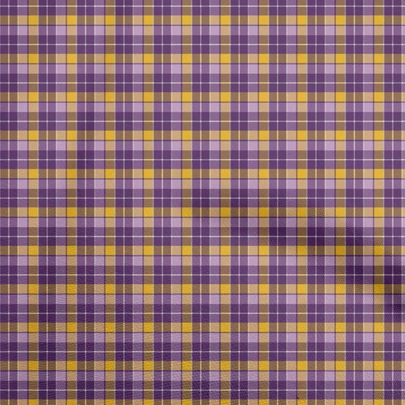 oneOone Polyester Spandex Purple Fabric Check Fabric For Sewing Printed Craft Fabric By The Yard 56 Inch Wide