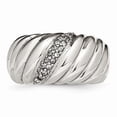 thumbnail image 4 of Stainless Steel Polished CZ Ring Size: 9; for Adults and Teens; for Women and Men, 4 of 7