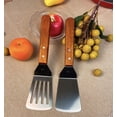 thumbnail image 6 of GIXUSIL 2 Pcs Metal Spatula for Cast Iron Skillet,Stainless Steel Grill Spatula Slotted Spatula Turner Fish Spatula with Wood Handle, Flat Top Grill Spatula, Griddle Metal Spatulas for Cooking BBQ, 6 of 7