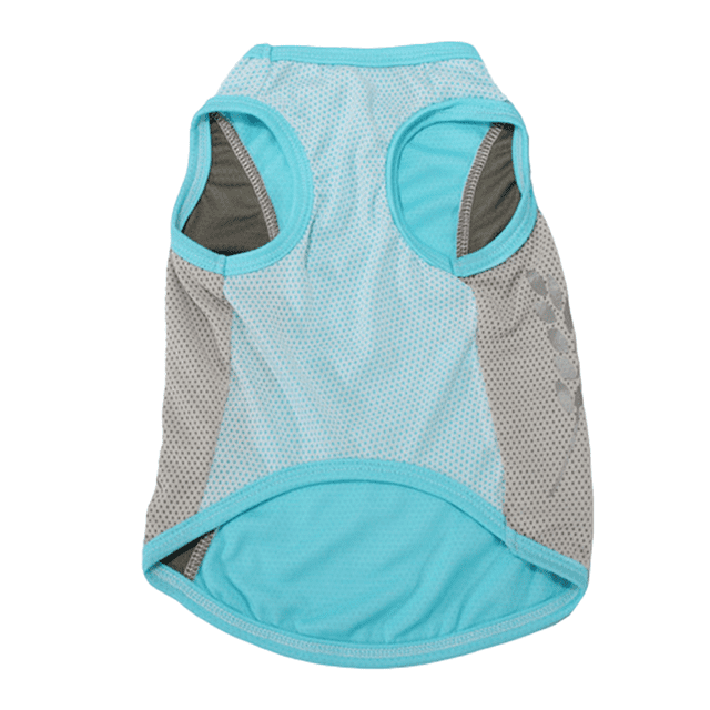 Paquete de 2 camisas para perros, camisetas elásticas suaves de secado rápido para perros con etiqueta reflectante, camiseta sin mangas, chaleco, ropa para perros MFZFUKR CPB-DE-LYY1956-4