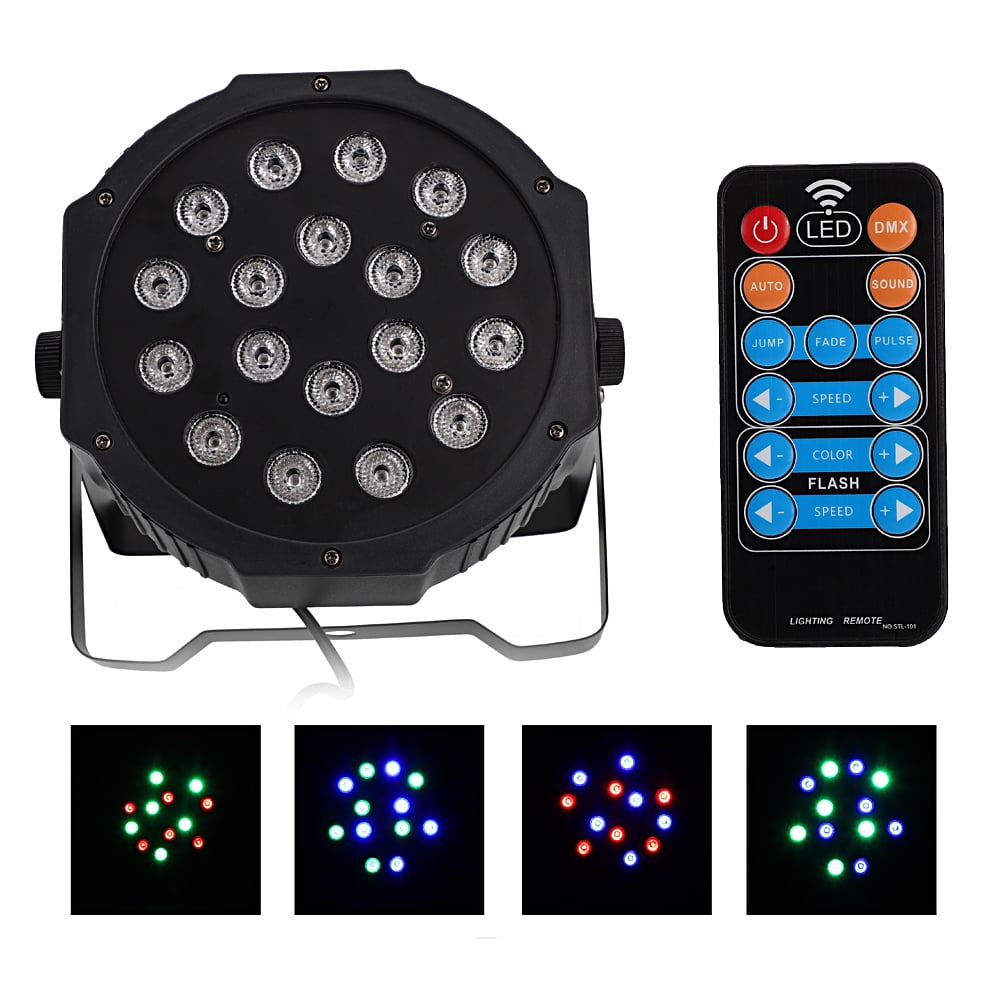 Zimtown Remote Control LED Par Lights for Stage Lighting with Remote