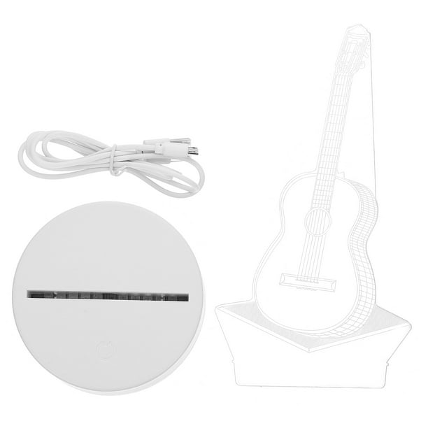 FELTECHELECTR Lámpara de mesa con diseño 3D, luz LED decorativa táctil, luz de escritorio portátil