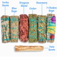thumbnail image 5 of JL Local 7 Sage Smudge Kit with Blue Sage, Chakra Flower Sage, Cedar, Dragon's Blood, Rosemary, Yerba Santa, Palo Santo, 5 of 5