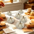 thumbnail image 7 of WKSCLPAI Halloween Knitted Pumpkin Decoration Yellow Color Thanksgiving Festival Party Home Shelf Tabletop Display Ornament, 7 of 7