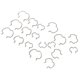 thumbnail image 3 of 18pcs Transmission Connector Retaining Clips 800 801 Transmission Cooler Line Clips 3 Different Size 3/8in 1/2in 5/8in, 3 of 5