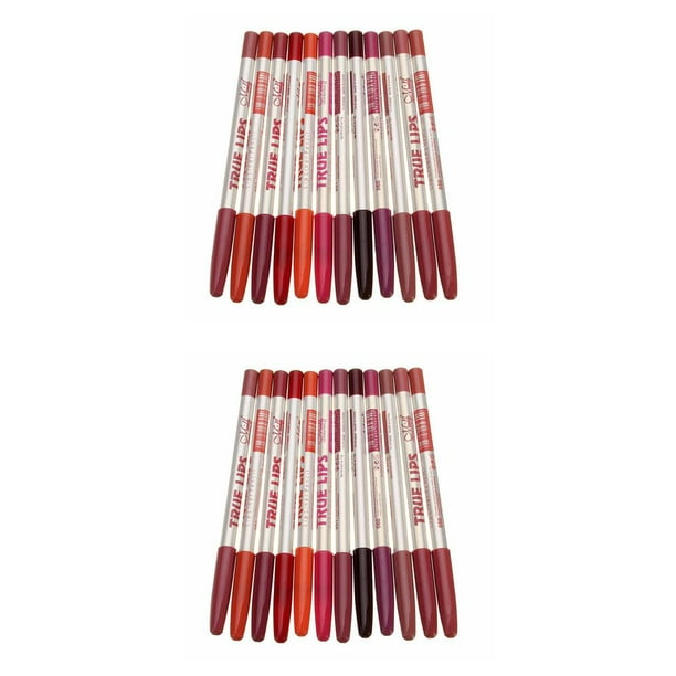 Guardurnaity 12 Pieces/Set Women Portable Lip Liner Wedding Girls Kit Tool Pencils Makeup Assorted Party Lining Lips Beauty Supplies 2piezas Guardurnaity CBP000379