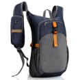 thumbnail image 1 of Guardurnaity Mochila de senderismo para hombre, de gran capacidad para diario, transpirable, resistente al desgaste, robusta y duradera. Ideal para Mochilas Gris morado 15L, 1 of 6