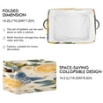 thumbnail image 3 of Lemons Butterflies Leaves Daisies Square Storage Bins with Handles Collapsible Containing Box 2 Packs, 3 of 9