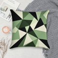 thumbnail image 5 of Green And Beige Modern Art Geometric Pillow Covers,Green And Beige Modern Art Geometric Throw Pillow Covers 18"×18" ,Living Room Sofa Couch Pillow Covers,Decorative Pillow Covers, 5 of 7