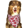 thumbnail image 5 of Dog Bandanas, steak pattern Adjustable Dog Scarf Triangle Bib Handkerchief Accessories for Small Medium Large Dogs, Cats, Pets, 5 of 6