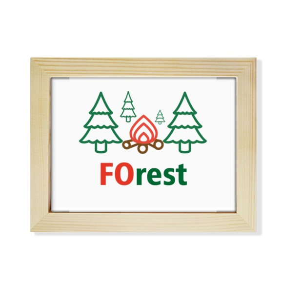 Forest Tree Life Rest Art Deco Fashion Desktop Photo Frame Picture Art Decoration Painting 6x8 inch