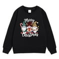 thumbnail image 4 of Sweat à Capuche Imprimé Bonhomme de Neige de Noël Automne Hiver pour Enfants, 4 of 4