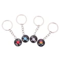 thumbnail image 4 of SOPOTUTU 4-Pack Lightweight Metal Vinyl Record Keychains, Unique Pendant Bag Charms, Retro Music Accessories, 4 of 6