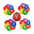 thumbnail image 3 of 24 Uds. Marcadores de puntos deportivos de 9 pulgadas discos planos antideslizantes con bolsa de malla puntos de agilidad de suelo conos de campo, 3 of 9