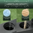 thumbnail image 4 of Outsunny Base de Parasol de Patio Robuste de 132 lb avec Roues pour Jardin Noir, 4 of 10