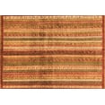 thumbnail image 1 of Ahgly Company Indoor Rectangle Abstract Orange Modern Area Rugs, 3' x 5', 1 of 4