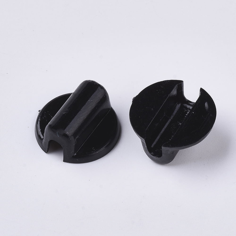 500 g Acrylic Base for Hair Tie Making Cabochon Base for Ponytail Holder Elastic Hair Band Blanks DIY Hair Accessories Black 14x13.5x6.5mm 1500pcs/500g