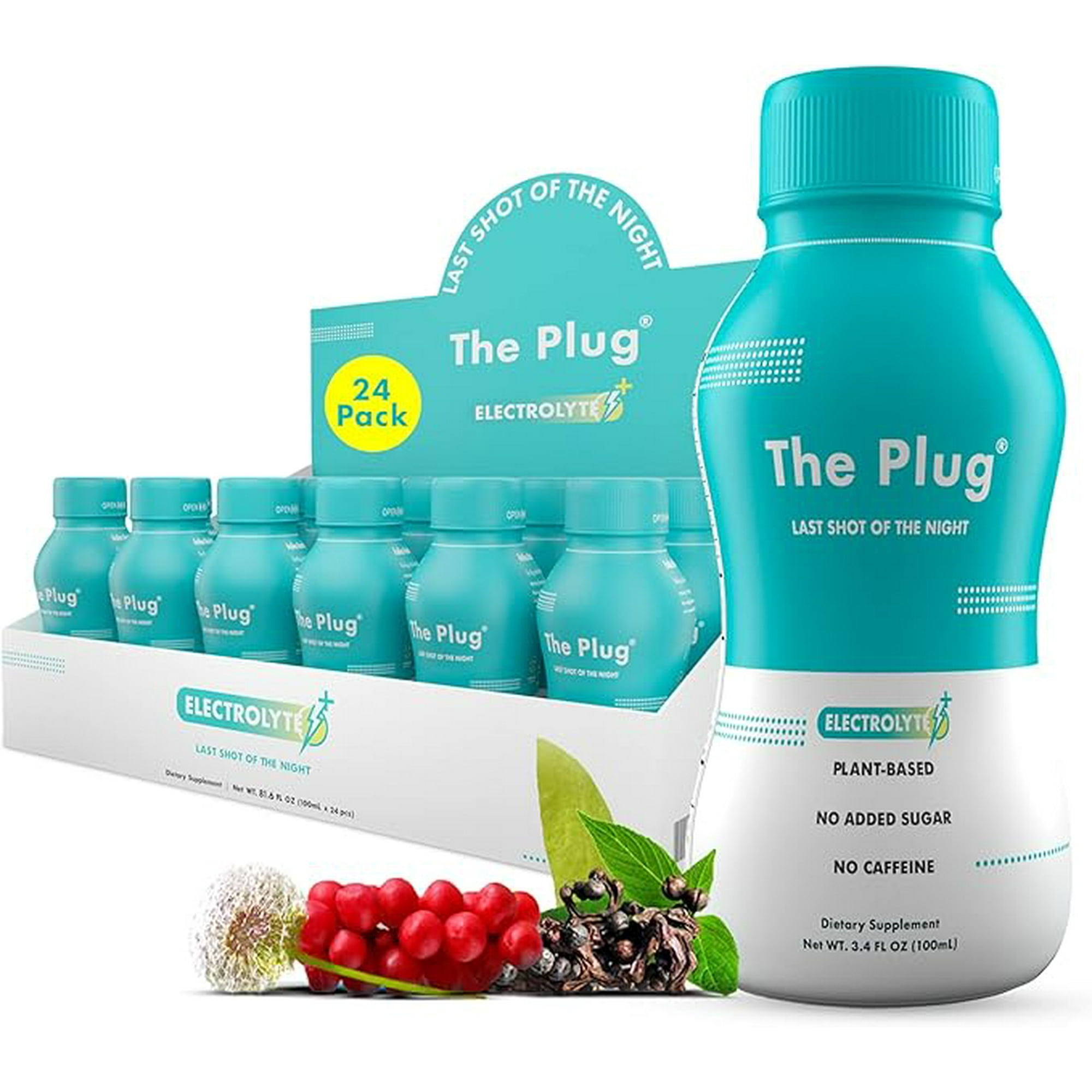 The Plug Liver Cleanse Detox & Repair Drink - Plant Based Herbal Electrolyte Drink for Liver Support & Health, Bloating Relief, Restore Antioxidants & Minerals | Liver Complex Energy Drink (24-Pack)