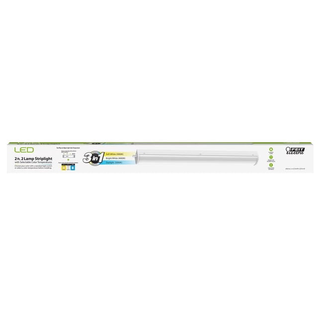 Tira de luces LED, color blanco, cableada, 24,6 cm, 2200 lm, 20 W