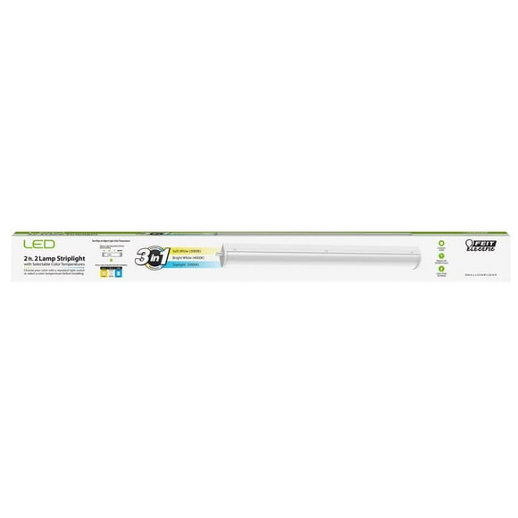 Tira de luces LED, color blanco, cableada, 24,6 cm, 2200 lm, 20 W