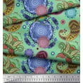 thumbnail image 2 of Soimoi Poly Georgette Fabric Mandala & Paisley Ethnic Decor Fabric Printed Yard 52 Inch Wide, 2 of 3