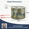 thumbnail image 2 of Lamp Shades Set of 2 Easy Assembly Luxury gold nature green Floral Golden split leaf Philodendron plant Drum Lampshades for Table Lamps Floor Lamps Pendant Light 13"x13"x10" Replacement Lamp Shade, 2 of 8