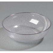 

Carlisle Round Polycarbonate Pebbled Bowl Clear 11 qt. | 1/Each