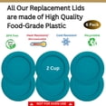thumbnail image 3 of Tapas de repuesto Klare Ware para Pyrex 7200 PC, 470 ml (paquete de 6), 3 of 7