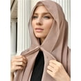 thumbnail image 2 of Instant Chiffon Hijab With Magnetic Buckle Solid Color Woman Hijab Scarf Turban Fashion Headband Shawl, 2 of 7