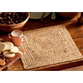 thumbnail image 3 of Savi Home 100% Jute Braided Placemats Set of 4 Reversible (Natural 13x13 Square) Farmhouse Vintage Jute Placemats for Dining Table, Perfect for Indoor Outdoor, 3 of 4