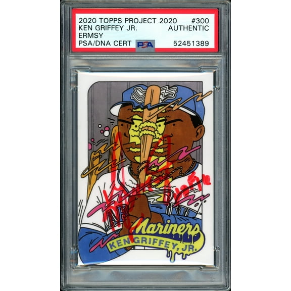 Ken Griffey Jr. Autographed Topps Project 2020 Ermsy Card #300 Seattle Mariners "HOF 16" #1/1 PSA/DNA #52451389