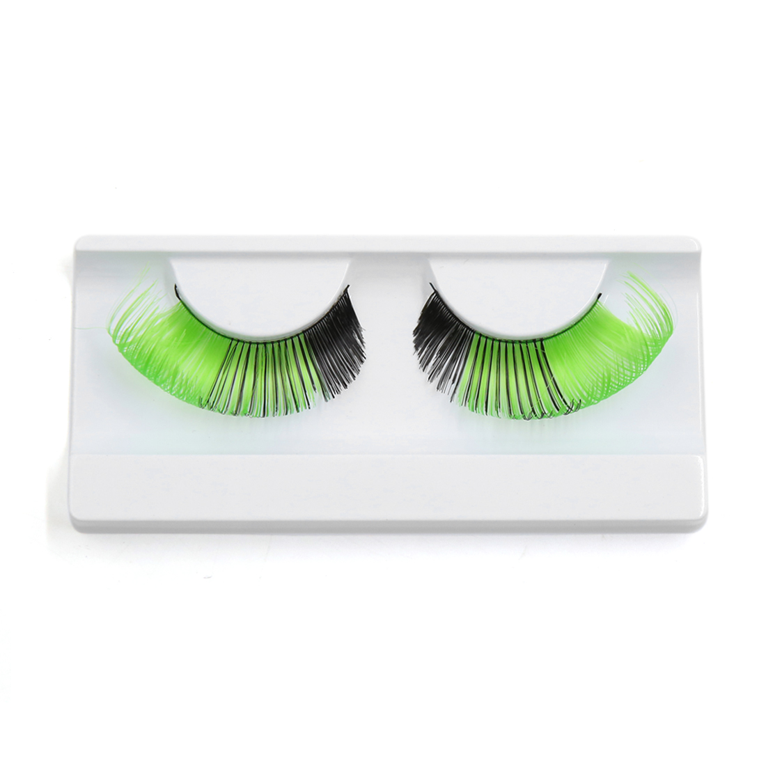 1 Pair Green Black False Eyelashes Extension Eye Decor for Women Party