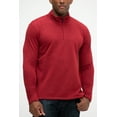 thumbnail image 5 of DEVOPS Men's Long Sleeve Fleece Jacket Quarter-zip (Medium, Zinfandel Heather), 5 of 6