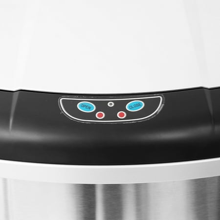 13.2 Gal Deodorizer Touchless Stainless Steel Trash Can Automatic Motion Sensor