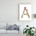 thumbnail image 3 of Trademark Fine Art 'Floral Alphabet Letter I' Canvas Art by Farida Zaman, 3 of 4