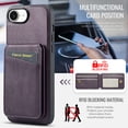 thumbnail image 2 of Dteck 2 in 1 Detachable for iPhone 16e Case Wallet with Card Holder, Women Men Magnetic PU Leather RFID Blocking Flip Kickstand Credit Slots for Apple iPhone 16e 6.1 Inch,Purple, 2 of 9