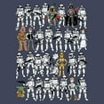 thumbnail image 2 of Boy's Star Wars Cute Sketches Graphic Tee Navy Blue Heather Large, 2 of 3