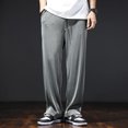 thumbnail image 4 of Pantalones casuales de verano de seda de hielo para hombre, pantalones anchos, holgados, rectos, ultrafinos, con aire acondicionado, pantalones deportivos de talla grande 5XL 6XL 7XL, 4 of 5