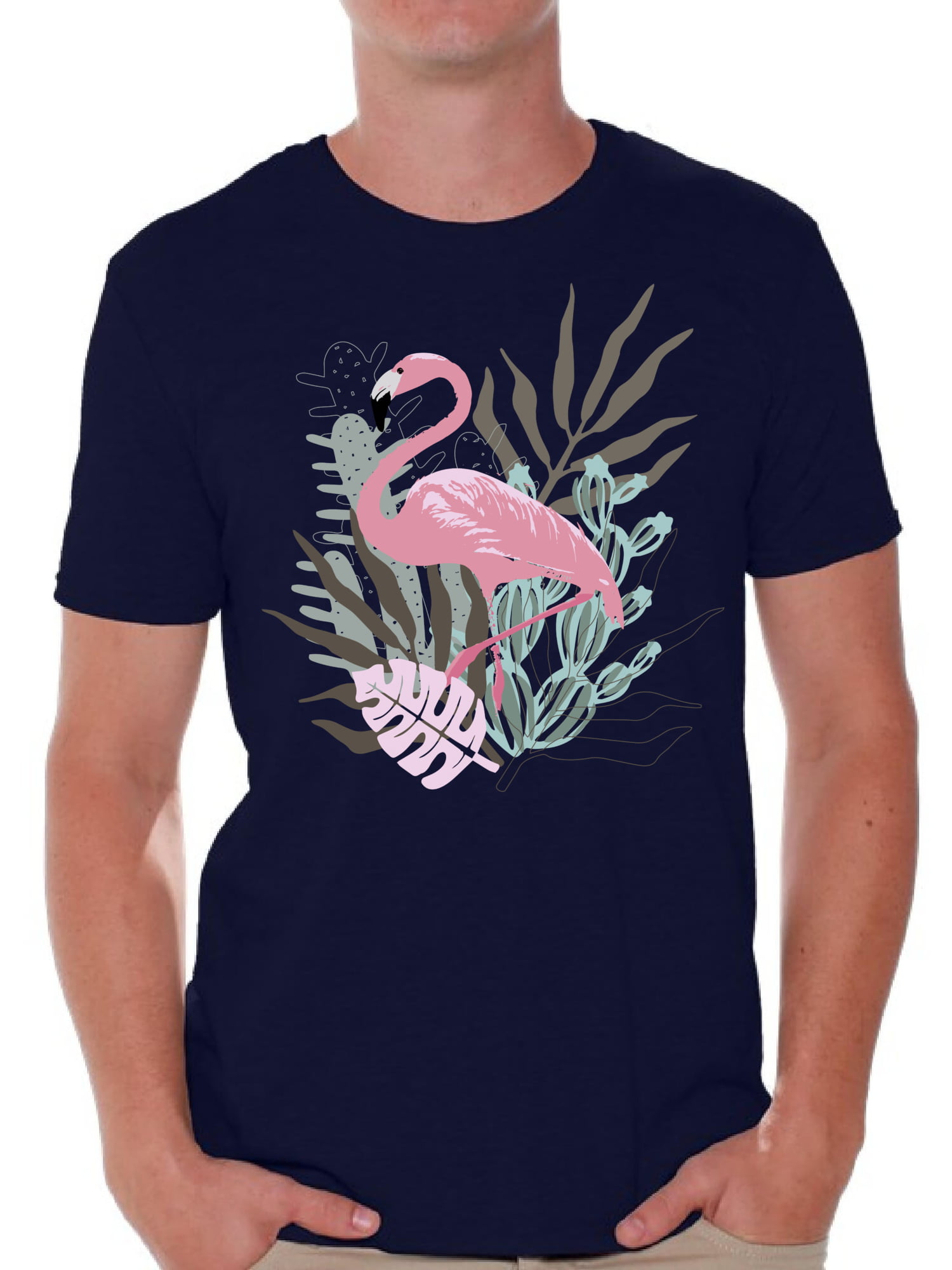 Awkward Styles - Awkward Styles Floral Flamingo T Shirt for Men Summer ...