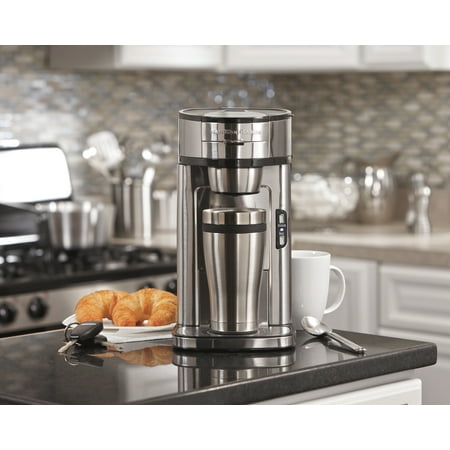 Hamilton Beach - Single Serve Coffee Maker - Stainless Steel