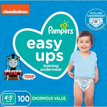 Pampers Easy Ups Training Underwear Boys Size 6 4T-5T 100 (Best Pull Ups For Back)