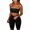 Black, variant on Plus Size Jumpsuit Solid Color Open Back Tube Shorts Short Sportswear for Women Comfortable Stretchy Fit