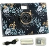 Paper Shoot Camera - 18MP Compact Digital Papershoot Camera Gift for Kid with Four Filters, 10 Sec Video & Timelapse - Includes: 32GB SD Card, 2 Batteries & Camera Case - Summer Bloom Quiet