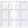 thumbnail image 1 of Ekena Millwork CMP32RK2-06000 32 Po OD x 6 Po ID Carré Rubik Architectural Grade Médaillon de Plafond Contemporain PVC - 2 Pièces, 1 of 1